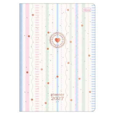 Imagem de Agenda Planner Tilibra Soho 20 Folhas Decoradas Grampeado 178MM X 254MM Listras