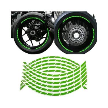 Imagem de Adesivos De Vinil Para Rodas De Motocicleta De 17 E 18 Polegadas Para 
