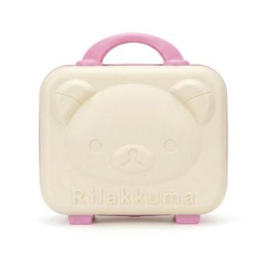 Imagem de Mini Maleta Para Maquiagens Viagem Tipo Frasqueira Modelo Ursinho Rígi