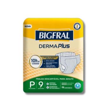 Imagem de Fralda Geriátrica Bigfral Derma Plus Unissex -, Pequeno (P)