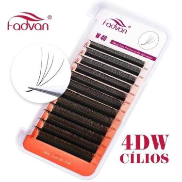 Imagem de Cílios Fadvan 4D M Volume Egípcio 0,07 D Mix 8-14mm - Caixa com Varied