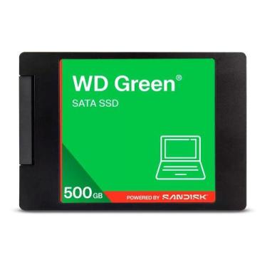 Imagem de SSD SanDisk WD Green, 500GB, 2.5", SATA III, Leitura: 545 MB/s, Gravaç