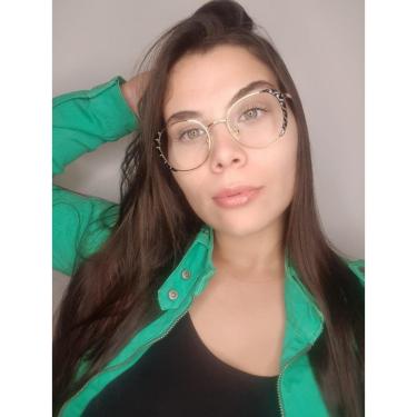 Imagem de Armação De Óculos Para Grau Feminina Redonda Ursula Black-Feminino