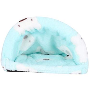 Imagem de Presente de Dia dos Namorados Cama para Hamster de Coelho, Pequeno, Verde Confortável Almofada de Algodão Gaiolas Pequenas, Esponja para Hamster de Esquilo (Verde, G)