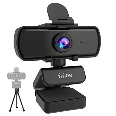 Imagem de FIFINE Webcam 1440P, 2K câmera web para computador com capa de privacidade e tripé para desktop, Plug & Play 4MP HD USB PC Webcam com microfone embutido para gravação de streaming de chamadas de vídeo-K420