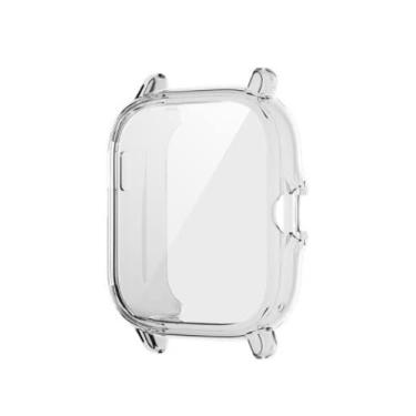 Imagem de Case Silicone compatível com Amazfit GTS 2 2e 3 - Capa Completa Full Tela - Cobre Todo Smartwatch (Transparente)