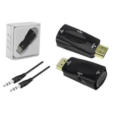 Imagem de Plug Conversor Chip Sce HDMI x VGA com Saída R+L