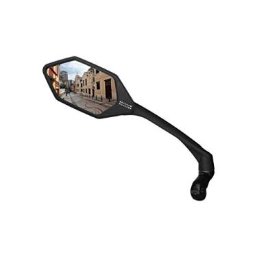 Imagem de Meachow lente de vidro resistente a arranhões, espelho de bicicleta para guidão, espelho retrovisor rotativo seguro, espelho de bicicleta, ME-007(2019-2020), Blue Left Side
