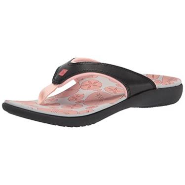 Imagem de Spenco Chinelo feminino Yumi Ocean, Preto, 6 Wide