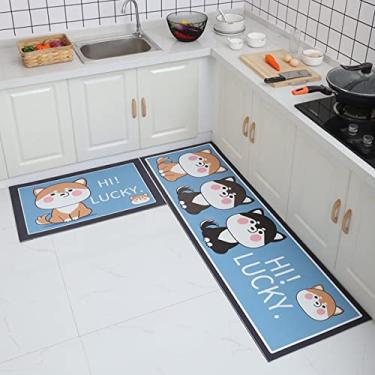 Imagem de Tapete de cozinha Tapetes de conforto 1 peça de couro à prova d'água à prova de óleo conjunto de tapetes antiderrapantes tapete acolchoado antifadiga 61 x 180 cm