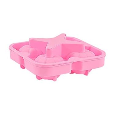 Imagem de Bandeja de cubo de gelo 4 grades forma de cubo de gelo silicone forma de abóbora molde de sorvete barra de café bola de gelo fazendo uísque molde de coquetel ferramenta de cozinha molde de cubo de gelo (cor: 04)