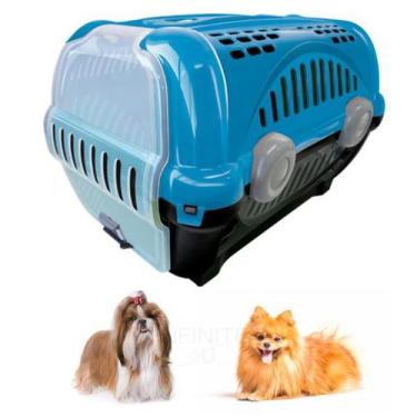 Imagem de Caixa Transporte Cães Gatos Pets N1 Até 8 Kg Furacão Pet