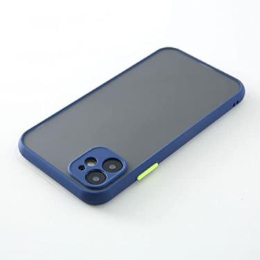 Imagem de Skin Feel Matte Silicone Hard Phone Case Para Xiaomi Para Redmi Note 10 Pro Max 10s Note10 Poco F3 Global Capa Traseira à Prova de Choque, Azul Marinho, Para Redmi Note 10s