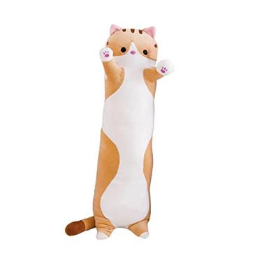 Imagem de mewmewcat Gato bonito dos desenhos animados em forma de boneca de brinquedo de pelúcia brinquedo dormir longo lance presente decorativo