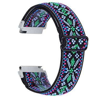Imagem de Alça elástica leve e flexível para Samsung Galaxy Watch 42 mm tira elástica trançada ajustável escolha feminina escolha masculina (3,22 mm)