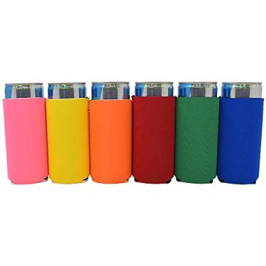 Imagem de TahoeBay 227 g Mangas de lata – Red Bull e IZZE Compatíveis Neoprene Drink Coolies, Multicor, 6