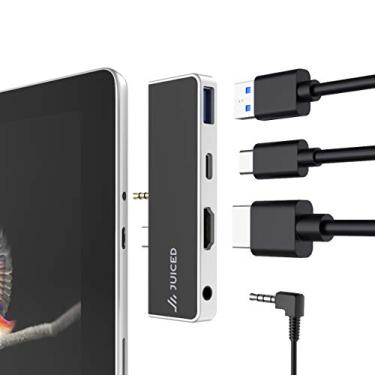 Imagem de Sistema Juiced QuickHUB – Adaptador para Surface Go – 2X USB 3.0 | 4K HDMI | USB-C | AUX – Projetado para Surface GO | Superfície GO 2