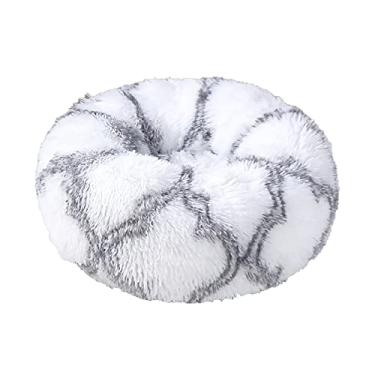 Imagem de Camas de cachorro cama de cachorro calmante donut fofo cama de gato donut redonda donut cama para animais de estimação para gatos e cães pequenos aconchegante macio interior gato cama almofada para animais de estimação, 6M