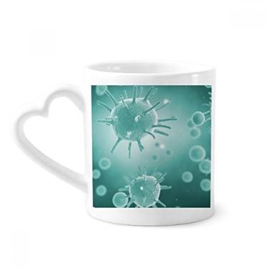 Imagem de Caneca com estampa de microscópio de imagem de célula criatura caneca de café cerâmica copo de coração de vidro
