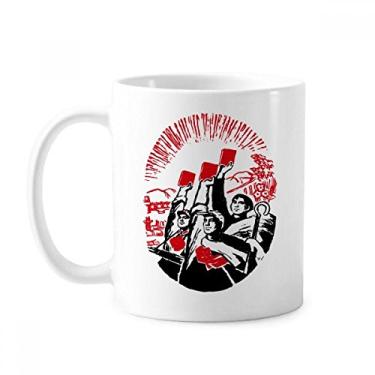 Imagem de Worker Campeasant Soldier Water China Caneca Cerâmica Café Porcelana Copo de Mesa