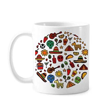 Imagem de Caneca de cerâmica com ilustração de futebol de cerâmica para café e porcelana