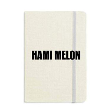 Imagem de Hami Melon Frutas Nome Comidas Caderno Capa Rígida Diário Clássico A5 Presente