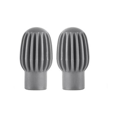 Imagem de 2 tampas protetoras de tambor de silicone para baquetas mudo