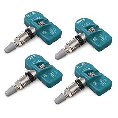 Imagem de Sensor de pressão de pneu pré-programado 433 MHz série UNI da MORESENSOR TPMS, pacote com 4 | Apertador | Compatível com Chrysler-Dodge-Fiat-Jeep-Mercedes-RAM-VW 56029398AA | TX-S033L/R-4