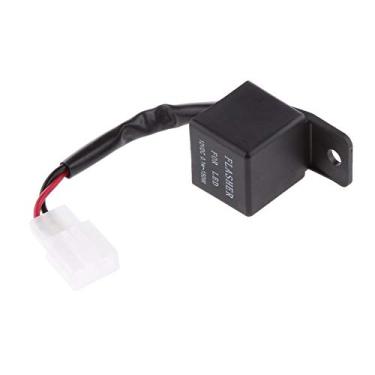 Imagem de hicollie Relé de pisca-pisca de LED eletrônico de 2 pinos para Honda Kawasaki Suzuki Yamaha motocicleta motocicleta lâmpada de seta hiperflash