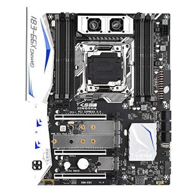 Imagem de Qudai Placa-mãe para jogos X99-E8I com 8 slots de memória DDR4 6 portas SATA3.0 com suporte para CPU da série Intel Xeon E5 LGA2011-3 V3 / V4