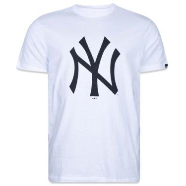 Imagem de Camiseta New York Yankees Mlb Big Logo Branco Marinho New Era