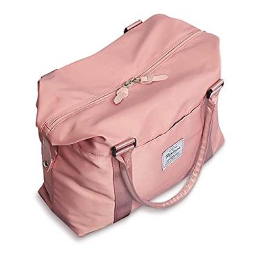 Imagem de Bolsas de viagem femininas, Weekender Carry on para mulheres, bolsa de ginástica esportiva, bolsa esportiva para treino, bolsa de ombro noturna adequada para laptop de 15,6 polegadas,