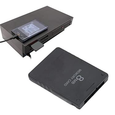Imagem de Cartão de Memória FMCB para PS1 PS2, Cartão FMCB de Console de Jogos de 8 MB, Velocidade Aprimorada, Cartão de Memória Plug and Play para PS2 Host Model FMCB