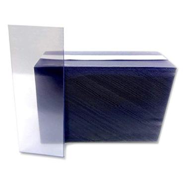 Imagem de Etiquetas de plástico transparente de 3,15 cm x 8,88 cm, porta-etiquetas de prateleira - pacote com 250