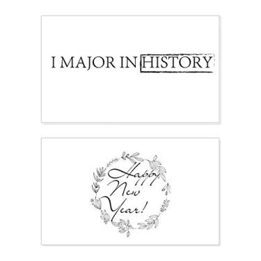 Imagem de Citação I Major In History New Year Festival Cartão de felicitações Bless Message Present