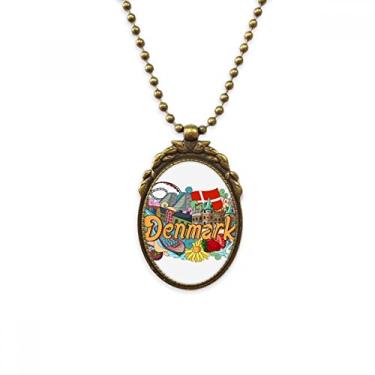 Imagem de DIYthinker Den Nye Havn Frederiksborg Castelo Dinamarca Antiguidade Colar Pingente Pingente Pingente Pingente de Conta Vintage