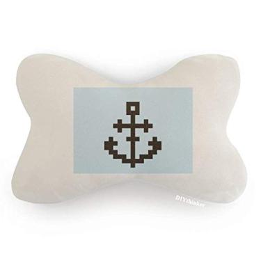 Imagem de DIYthinker Almofada de descanso de cabeça para decoração de pescoço Summer Sail Sailors Ship Pixel para carro