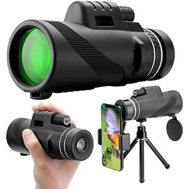 Imagem de Telescópio Monocular Prisma de Alta Potência 12X50 e Suporte para Smartphone Rápido - À prova d'água, antiembaçante e mira à prova de choque -BAK4 Prism FMC Adequado para observação de pássaros, viagens de acampamento, tranquilidade