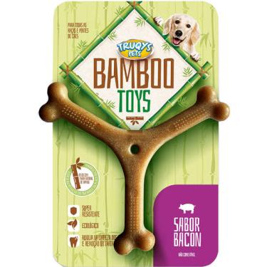 Imagem de Brinquedo Osso de Bamboo Y Natural - Tam. G