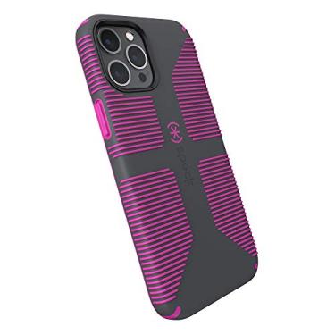 Imagem de speck Produtos CandyShell Pro Grip Capa para iPhone 12 Pro Max, cinza ardósia/It's a Vibe Violet (137609-9230)