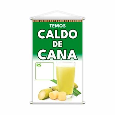 Imagem de Banner Temos Caldo de Cana Preço Bebida Lona Grande
