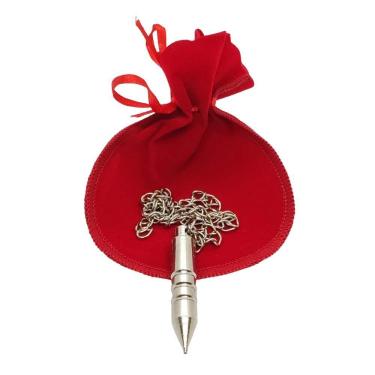 Imagem de Pêndulo de aço Prata Radiestesia e Radiônica