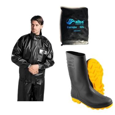 Imagem de Capa De Chuva Alba Europa P Bota Vonder Solado Amarelo 37/38