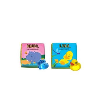 Imagem de Kit 2 Livro Banho Hipopótamo E Patinho Bebe Feliz Infantil