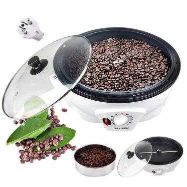 Imagem de Máquina de torrar café de grande capacidade, com placa de resfriamento, temperatura multifuncional ajustável, torrador de café para café, pipoca, cereais, feijão, etc. - 1200 W,220V