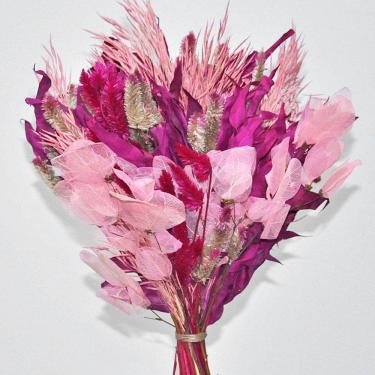 Imagem de Buquê de flores desidratadas rosa decoração