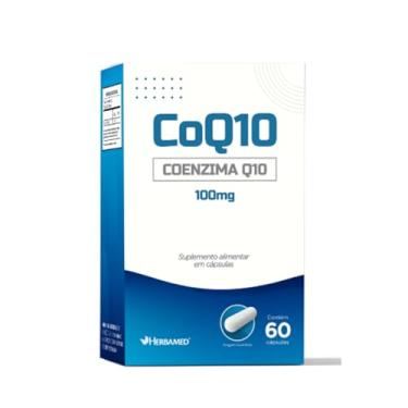 Imagem de Coenzima Q10 100mg 60cps Herbamed 100mg por capsula Coq10 Coenzima k10 Co enzima concentrada 100mg por capsula