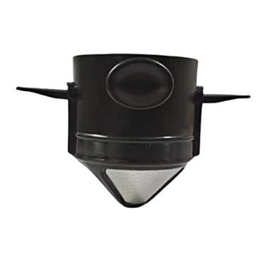 Imagem de VELIHOME Coador de café dobrável cônico com filtro de café portátil e filtro de café de aço inoxidável reutilizável para máquina de café