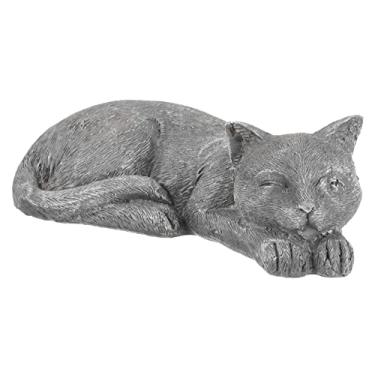 Imagem de Estátua De Animal De Estimação Pedra Grave De Resina Para Animais De Estimação Lápides Para Sepulturas Decoração De Quintal Escultura Memorial Cama De Cachorro Bicho De Estimação