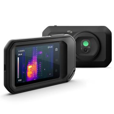 Imagem de FLIR Câmera compacta de imagem térmica C5 com WiFi: Imager infravermelho de alta resolução para inspeção, aplicações elétricas/mecânicas, edifícios e HVAC